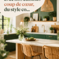Cuisine moderne avec un design élégant et fonctionnel, matériaux de qualité.