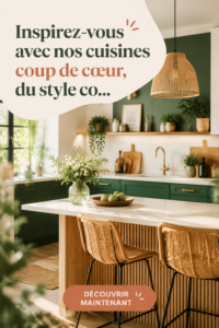 Cuisine moderne avec un design élégant et fonctionnel, matériaux de qualité.