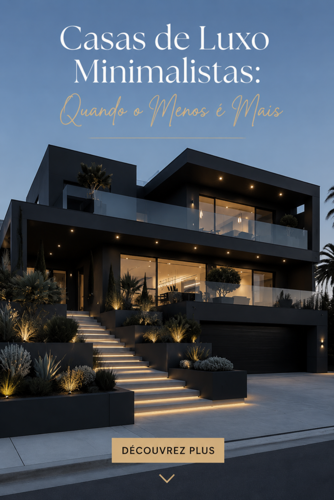 Maison minimaliste de luxe avec un design épuré et élégant