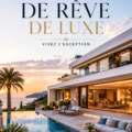 Maison de luxe moderne avec une décoration élégante et des espaces ouverts.