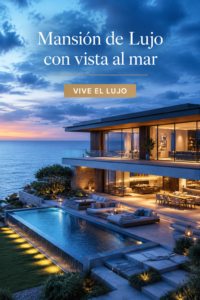 Une maison de luxe avec vue sur la mer, intégrant des éléments de design moderne et chaleureux.