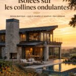 Intérieur chaleureux d'une maison de style ranch en pleine nature, avec des éléments de décoration rustiques.