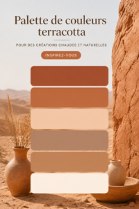 Palette de couleurs terracotta pour une décoration intérieure chaleureuse