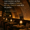 Intérieur d'un restaurant new-yorkais moderne à Madrid