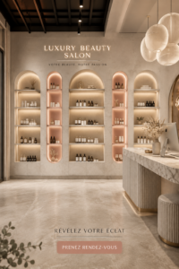 Salon de beauté intégré dans un intérieur chic et élégant