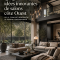 Salon moderne alliant confort et design élégant avec des accents contemporains.