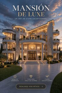 Intérieur d'une maison de luxe avec décoration élégante