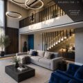 Vue extérieure de la maison Weber, un modèle de design moderne et luxueux