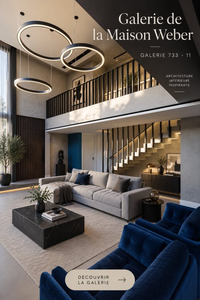 Vue extérieure de la maison Weber, un modèle de design moderne et luxueux