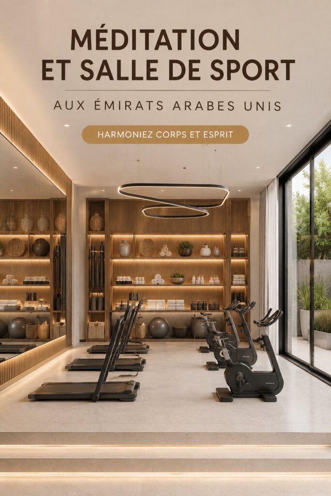 Espace de méditation élégant avec coussins et plantes