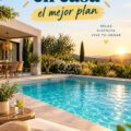 Une piscine design dans un jardin lumineux, parfaite pour l'été.