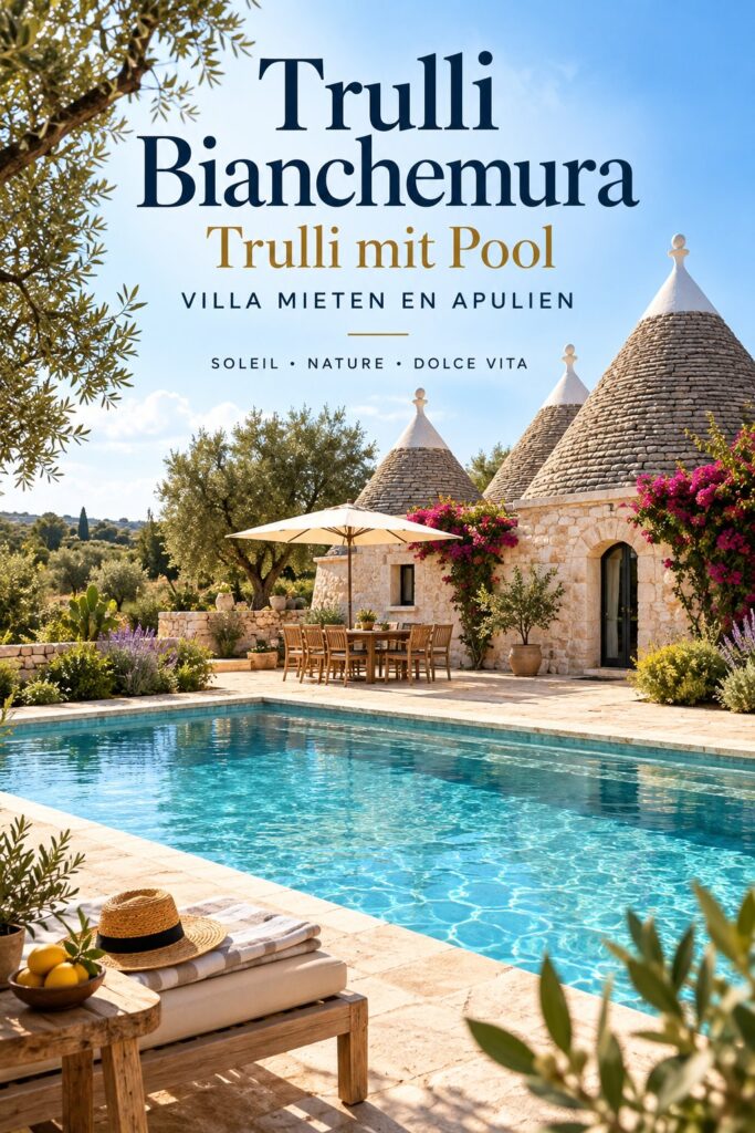 Villa trulli avec piscine en Apulie, offrant luxe et confort.
